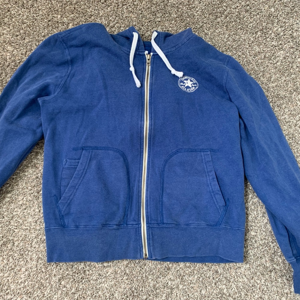 Blue retro Converse zip up. Size XL (runs very small)